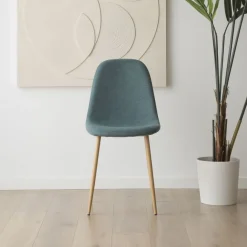 Allende Chaise rembourrée verte