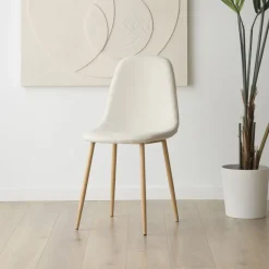 Allende Chaise rembourrée blanche