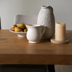 Amaia Table à manger rectangulaire en bois massif de manguier et métal