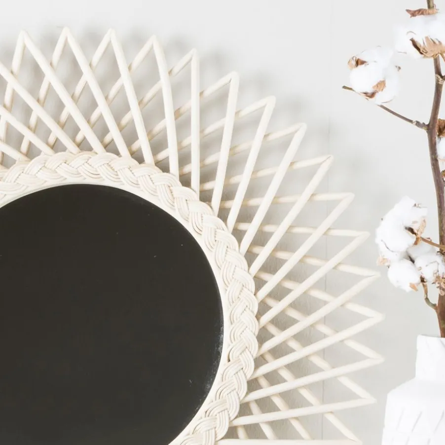 Angle Miroir 60d rotin naturel