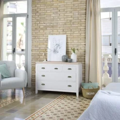 Avelin Confortable blanc et naturel