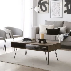 Baltic Table en bois massif et métal