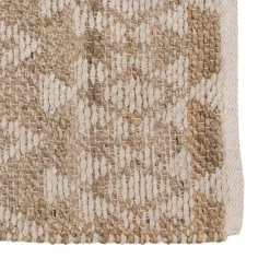 Barka Tapis de salon en jute et coton