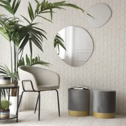 Bend Miroir mural en métal