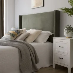 Berek T&ecirc;te de lit velours c&ocirc;telé pour lit de 15