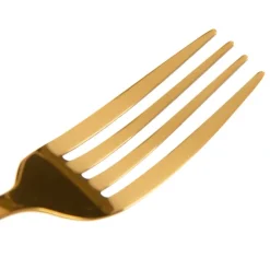Boly Couverts en acier inoxydable doré de 24 pièces