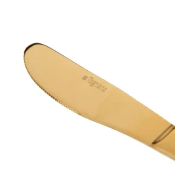 Boly Couverts en acier inoxydable doré de 24 pièces