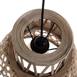 Boly Lampe de plafond en rotin naturel