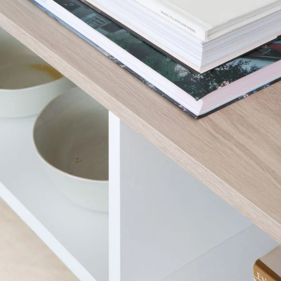 Canes Meuble tv petit blanc mat et naturel duna