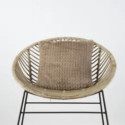 Chay Coussin chevron taupé