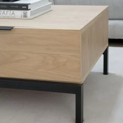 Coimbra Table basse en bois et métal
