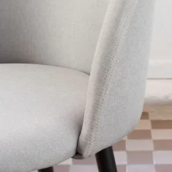 Curie Chaise rembourrée gris