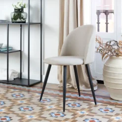 Curie Chaise rembourrée beige