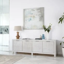Cuzco Buffet bas en bois massif blanc wild