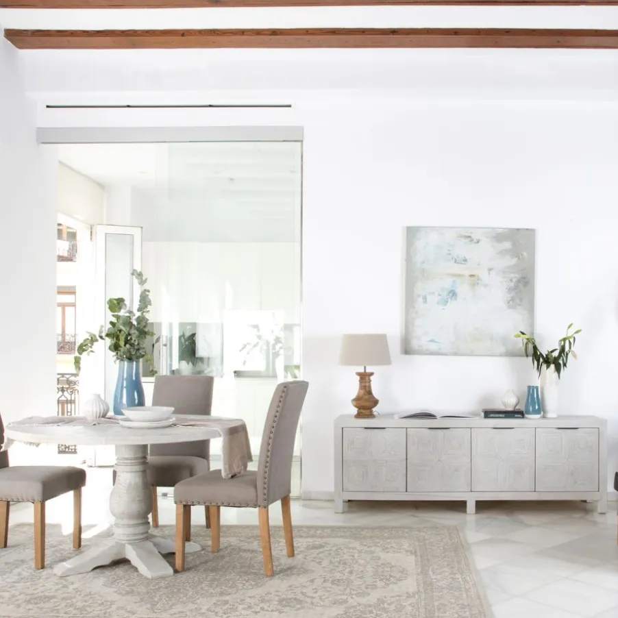 Cuzco Buffet bas en bois massif blanc wild