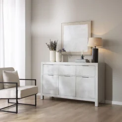 Cuzco Buffet en bois massif blanc wild