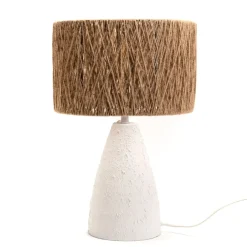 Donak Lampe de table en corde et métal