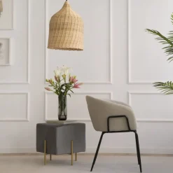 Dresde Chaise rembourrée beige