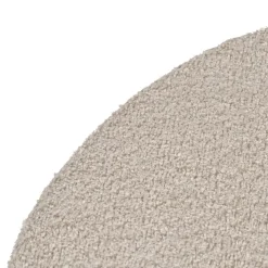 Duzas Pouf de salon en tissu et métal