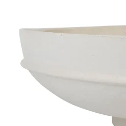 Edoni Bol blanc d40xh14.5cm en papier-m&acirc;ché