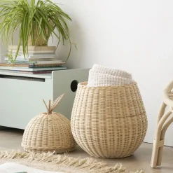 Fruit Panier en rotin naturel forme poire