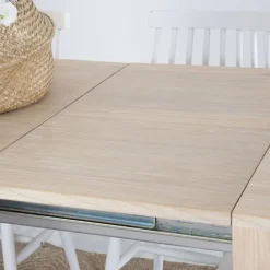 Gael Table &agrave; manger extensible rectangulaire 120/170 en bois naturel