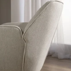 Gali Fauteuil beige avec pieds en métal