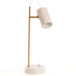 Glame Lampe de table en ciment et métal