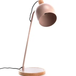Gotem Lampe de table en bois et en fer