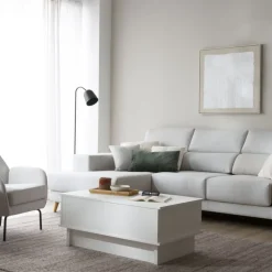 Halti Table basse relevable blanche