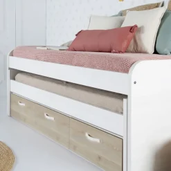 Hansel Lit superposé avec tiroirs pour matelas de 90