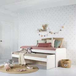 Hansel Lit superposé avec tiroirs pour matelas de 90