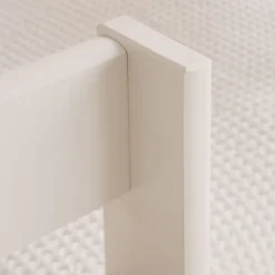 Haus Cama alta con tobogán para colchón de 90x190 lacada en blanco y natural