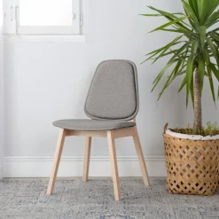 Hudson Silla tapizada gris