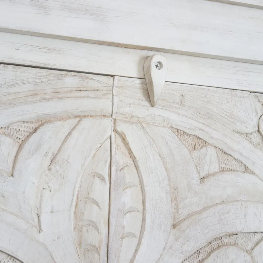 Indira Armoire en bois massif sculpté de manguier