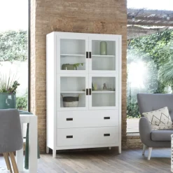 Kehra Vitrine laqué blanche