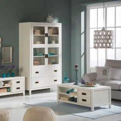 Kehra Vitrine laqué blanche