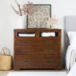 Kenia Commode en bois couleur teck