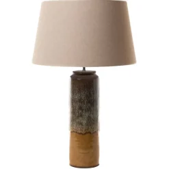 Laram Lampe de table en grès et coton