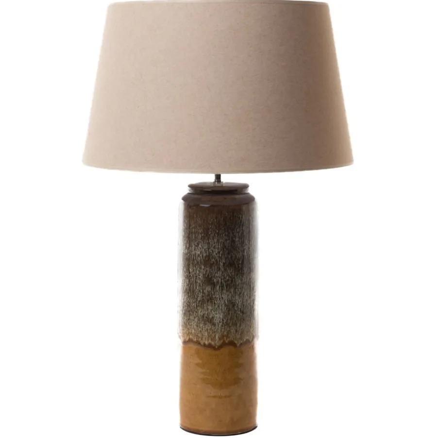 Laram Lampe de table en grès et coton