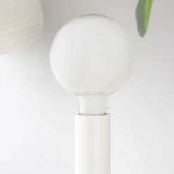 Lille Lampe table blanc-câble anthracite