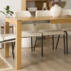 Liv Chaise bouclette blanc