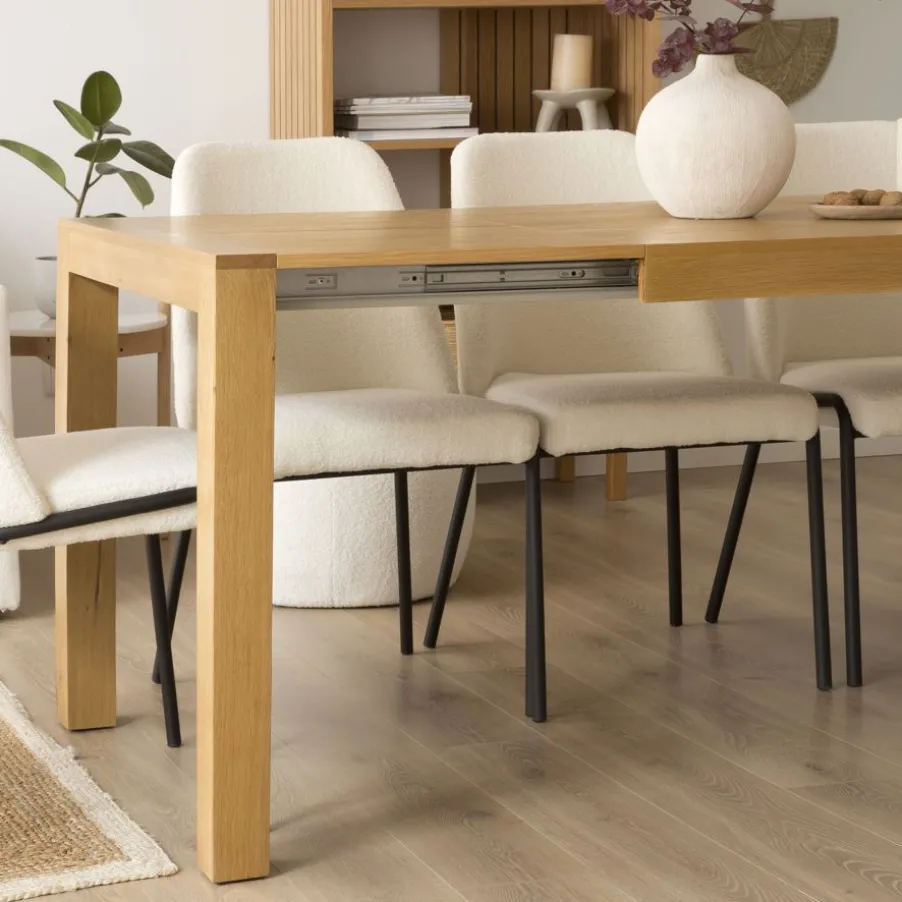 Liv Chaise bouclette blanc
