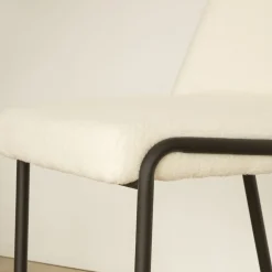 Liv Chaise bouclette blanc