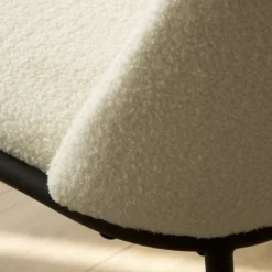 Liv Chaise bouclette blanc