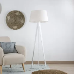 Lure Lampe de sol blanche