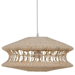 Lustre Takal en rotin et métal