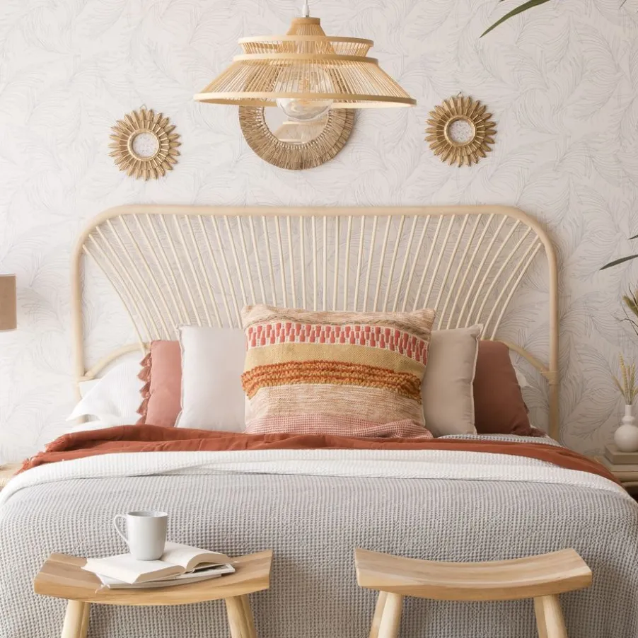 Lux Tête de lit en rotin naturel pour lit de 150 et 160