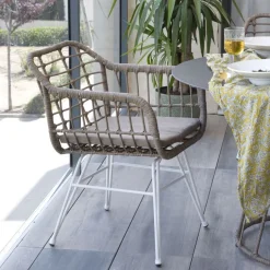 Mattia Chaise de jardin en rotin synthétique