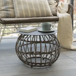 Mattia Table basse de jardin en rotin synthétique